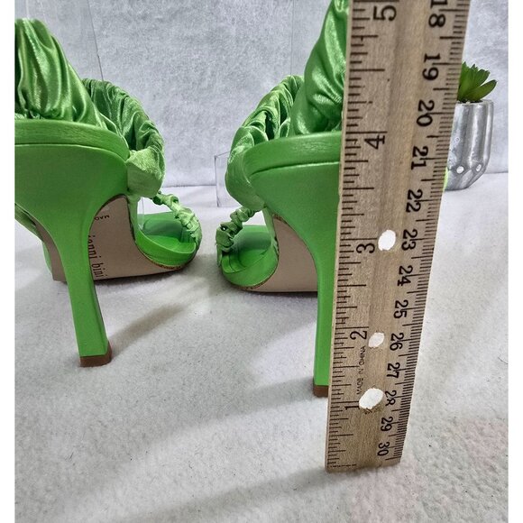 Gianni Bini  Vanya Matte Satin Scrunched Square Open Toe Dress Sandals Size  6.5 - Picture 5 of 13